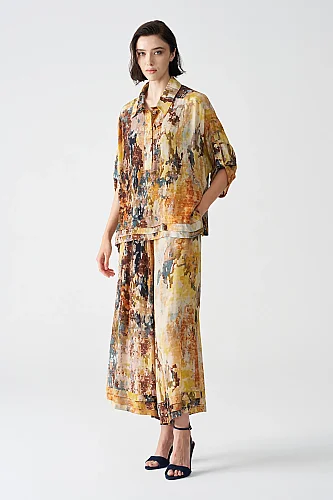 Batik Desenli Bluz - BIZE (1)