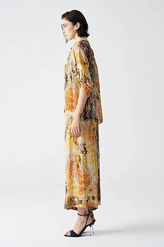 Batik Desenli Bluz - 4