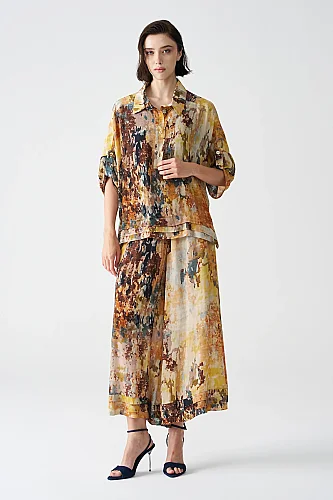 Batik Desenli Pantolon - 4