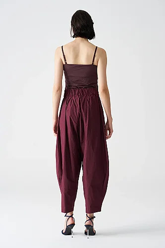Bordo Iris Pantolon - 5