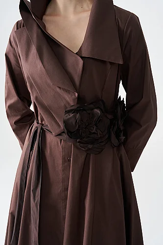 Kahverengi Candace Elbise - 4