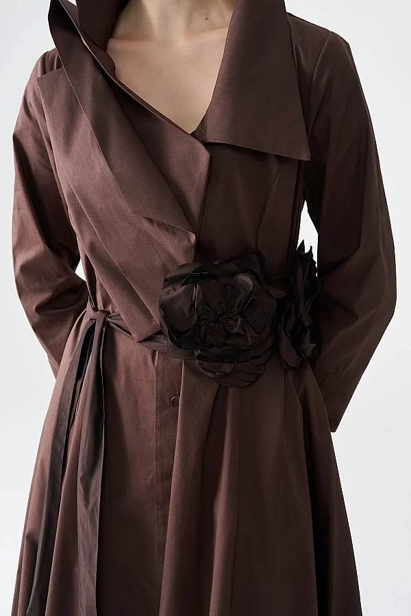 Kahverengi Candace Elbise - 4