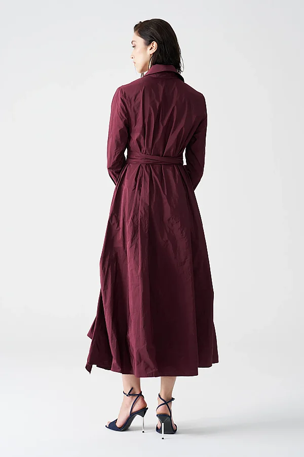 Koyu Kırmızı Isabella Elbise - 6