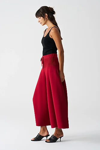 Koyu Kırmızı Ylva Pantolon - 3