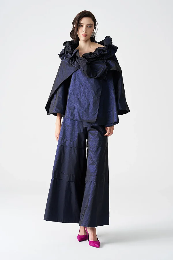 Lacivert Sontag Pantolon - 1