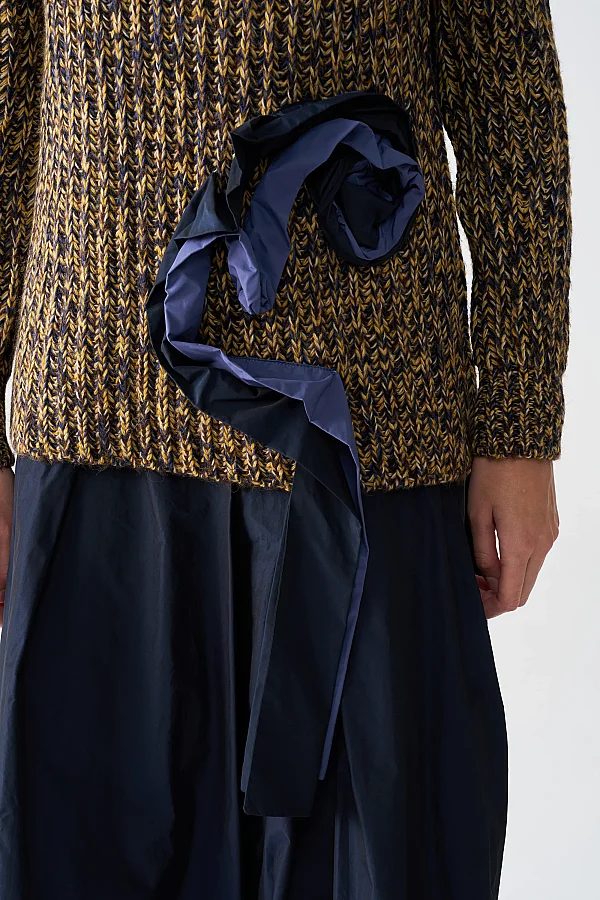 Sarı Triko Jacinda Kazak - 5