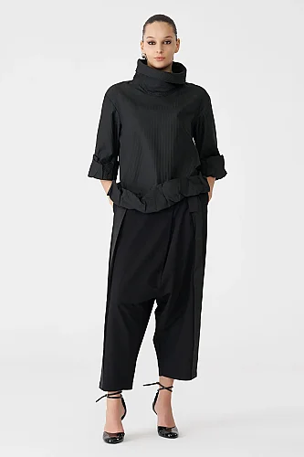 Siyah Erabia Bluz - 1