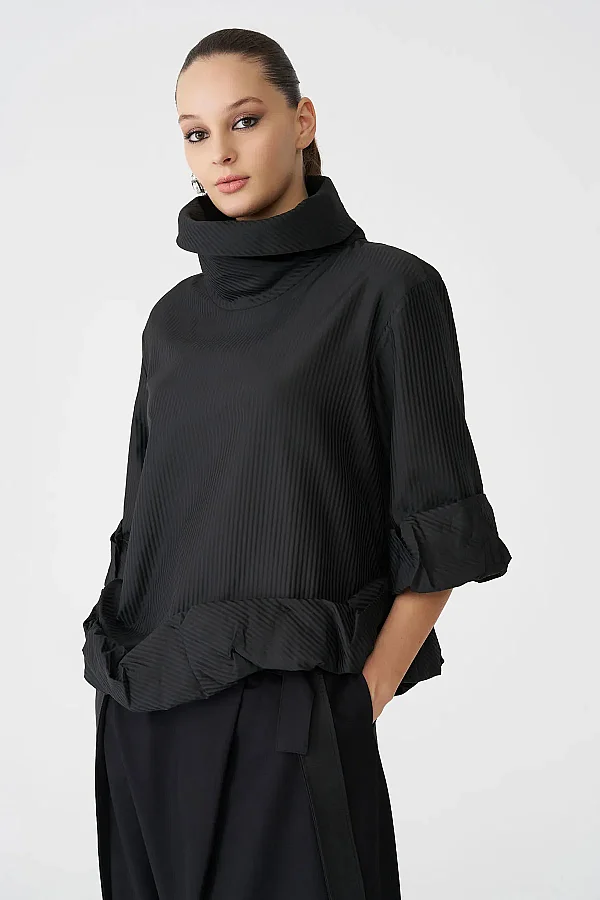 Siyah Erabia Bluz - 3