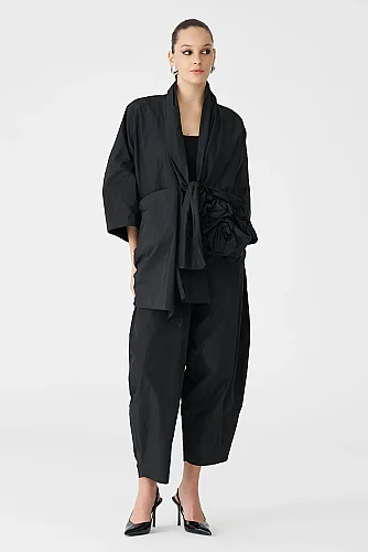 Siyah Iris Pantolon - 4