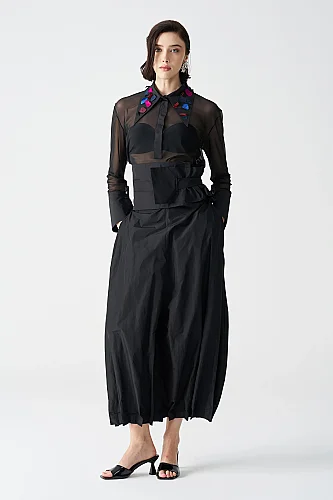 Siyah Ophelia Pantolon 