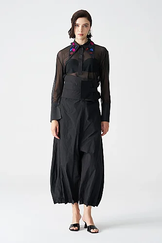 Siyah Ophelia Pantolon - BIZE (1)