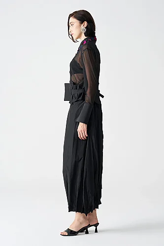 Siyah Ophelia Pantolon - 4