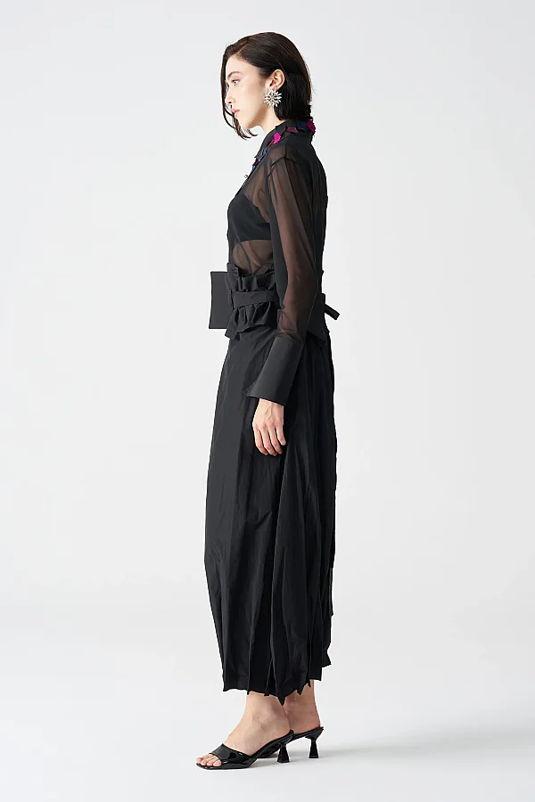Siyah Ophelia Pantolon - 4