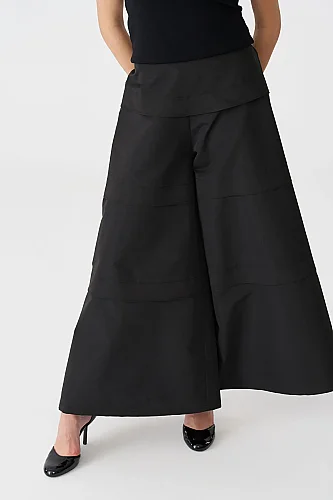 Siyah Sontag Pantolon - 3