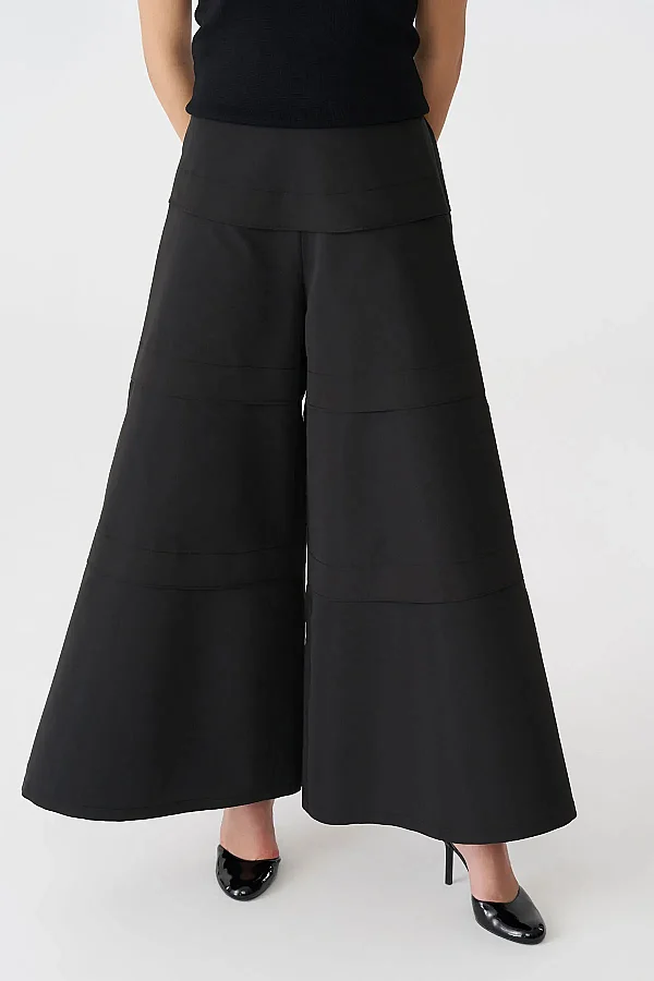 Siyah Sontag Pantolon - 4
