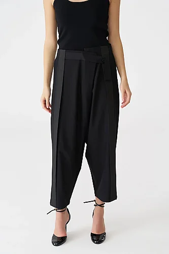 Siyah Tilda Pantolon - 1