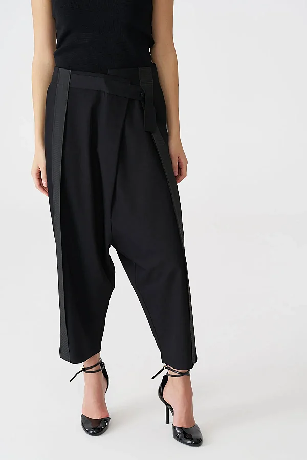 Siyah Tilda Pantolon - 2