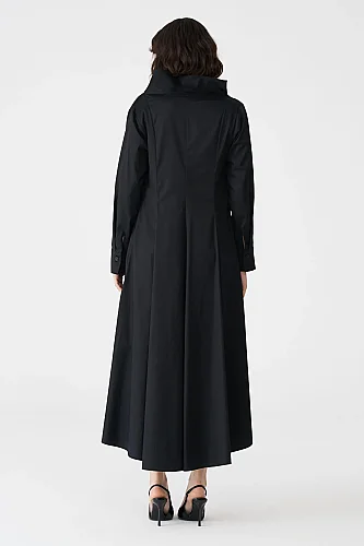 Siyah Zubayda Elbise - 5