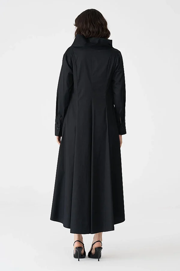 Siyah Zubayda Elbise - 5