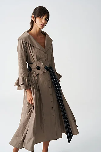 Taupe Elia Elbise - 3