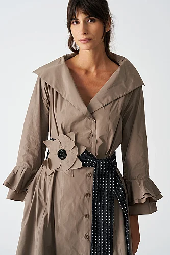 Taupe Elia Elbise - 4